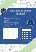 anteprima - Esercizi - Divisione di numeri decimali | matematica | 26 colonne - Pagina di copertina