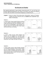 Vorschau - Stundenentwürfe - Stundenplanung: Historische Experimente zur Fotosynthese nach Priestley - Seite 1