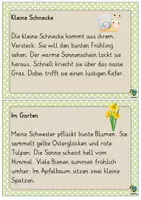 Vorschau - Aufgabenkarten - 60 differenzierte Abschreibtexte Frühling | Klasse 2-3-4 - Seite 1