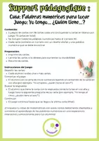 Aperçu - Apprentissages en autonomie - Espagnol: Apprendre les nombres et mots-nombres - Juego de Pascua - Page 2