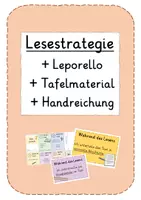 Vorschau - Stundenentwürfe - Lesestrategie-Set (Leporello, Tafelmaterial, Handreichung) - Deckblatt