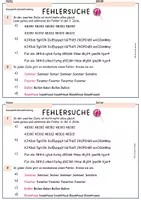 Vorschau - Arbeitsblätter - Fehlersuche im Text – (Konzentriertes Lesen, Genauigkeit Deutsch-Arbeitsblatt, 3. bis 5. Klasse) - Seite 1