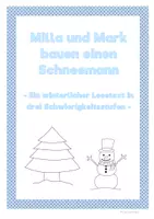 Vorschau - Text - Lesetext "Milla und Mark bauen einen Schneemann" - Seite 1