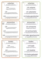 Vorschau - Stationenlernen - Verben konjugieren - Präsens, Perfekt und Präteritum trainieren - Seite 2