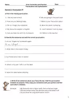 Vorschau - Arbeitsblätter - Error Correction and Practice - Punctuation and Capitalization - Seite 1