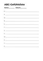 Vorschau - Arbeitsblätter - ABC-Gefühlsliste | Förderung von Wortschatz bei Emotionen - Seite 2