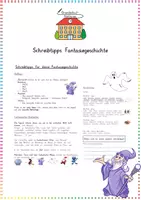 Vorschau - Arbeitsblätter - Fantasiegeschichte – Merk- und Hilfsblätter für spannendes Erzählen (Deutsch) - Deckblatt