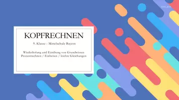 Vorschau - Präsentationen/Tafelbilder - Kopfrechnen - 46 Tage - Seite 1