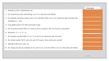 Vorschau - Präsentationen/Tafelbilder - Kopfrechnen - 46 Tage - Seite 3