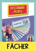 Vorschau - Mal- und Bastelvorlagen - Describing People - Wortschatz-Fächer (Englisch) - Deckblatt