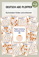 Vorschau - Fördermaterial/Inklusion - Anfangsunterricht Deutsch Buchstaben "ABC Plopper" - Deckblatt