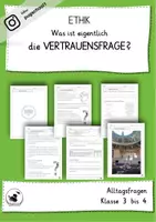 Vorschau - Arbeitsblätter - Ethik - Was ist die Vertrauensfrage - Deckblatt