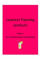 Vorschau - Test - Lesetext Fasching - Deckblatt