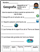 Vista previa - Hojas de trabajo - Estudios Sociales Suelo y Agua - página 1