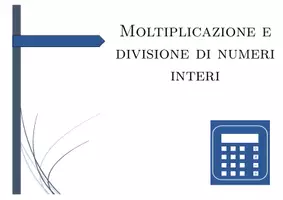 anteprima - Esercizi - Moltiplicazione e divisione di numeri interi | matematica | 26 colonne - Pagina 1