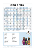Vorschau - Arbeitsblätter - Heilige 3 Könige Suchsel / Buchstabengitter - Deckblatt