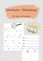 Vorschau - Stundenentwürfe - Selbstlaute - Silbenkönige, Buchstabeneinführung - Deckblatt