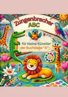 Vorschau - Mal- und Bastelvorlagen - Ausmalbild mit Zungenbrecher zum Buchstaben „A“ - Deckblatt