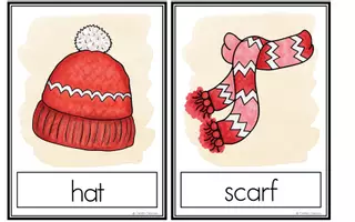 Vorschau - Bildkarten - Winter - Flashcards - Seite 1