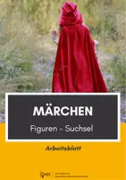 Vorschau - Arbeitsblätter - Märchen Suchsel - Deckblatt