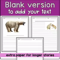 Voorbeeld - Polar bear writing paper and craft | Montessori winter activities - Pagina 2