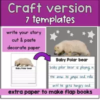 Voorbeeld - Polar bear writing paper and craft | Montessori winter activities - Pagina 3