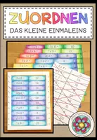 Vorschau - Mal- und Bastelvorlagen - ZUORDNEN: Das kleine Einmaleins - Deckblatt