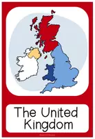 Vista previa - Tarjetas / Manipulativos - THE UNITED KINGDOM - Picture + Word Cards - página 1