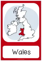Vista previa - Tarjetas / Manipulativos - THE UNITED KINGDOM - Picture + Word Cards - página 3