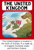 Vista previa - Tarjetas / Manipulativos - THE UNITED KINGDOM - Fact Posters - página 1