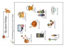 Vorschau - Arbeitsblätter - Class Survey: My autumn/fall holidays (Did you...?) - Seite 1