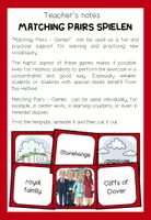 Vista previa - Juegos / Gamificación - THE UNITED KINGDOM - Matching Pairs - página 1