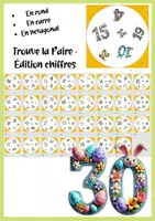 Aperçu - Jeux - Pâques: Jeu de Correspondance - Nombres et Mots-Nombres - Page 1
