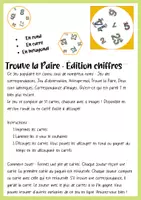 Aperçu - Jeux - Pâques: Jeu de Correspondance - Nombres et Mots-Nombres - Page 2
