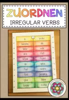 Vorschau - Mal- und Bastelvorlagen - ZUORDNEN: Irregular verbs (past simple) - Deckblatt