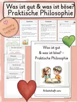 Vorschau - Unterrichtsreihen - Gut und böse - Praktische Philosophie / Ethik Arbeitsheft - Deckblatt