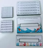 Vorschau - Fördermaterial/Inklusion - Zahlentafeln-Zahlenstrahlen-Schablonen Paket - Farbig und Kopiervorlagen - Deckblatt