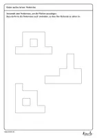 Vorschau - Arbeitsblätter - Formen nachlegen mit Pentominos - Seite 2