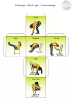 Vorschau - Bildkarten - Kinderyoga Würfel mit Übungen passend zum Poster - Seite 3