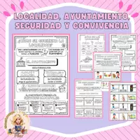 Vista previa - Hojas de trabajo - Localidad, ayuntamiento, normas de convivencia y normas de seguridad - Portada