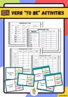 Vista previa - Hojas de trabajo - Verb "to be" Activities - Portada