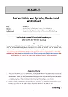 Vorschau - Unterrichtsreihen - Sprache, Denken, Wirklichkeit: Klausur zu Macht der Worte - Seite 2