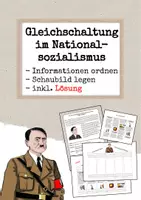 Vorschau - Arbeitsblätter - Gleichschaltung im Nationalsozialismus - Schaubild gestalten - Deckblatt