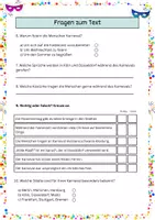 Vorschau - Arbeitsblätter - Leseverstehen Klasse 5/6: Karneval/Fasching Leseverständnis - Seite 3