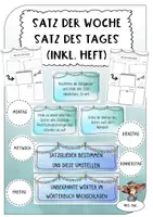 Vorschau - Arbeitsblätter - Satz der Woche / Satz des Tages - Deckblatt