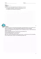 Vorschau - Arbeitsblätter - Klassenarbeit Lineare Funktionen - Seite 1