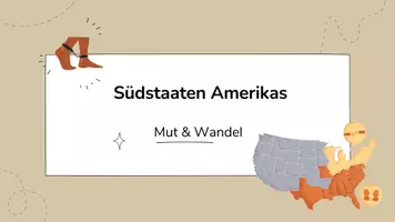 Vorschau - Stundenentwürfe - USA Staaten & Sklaverei inkl Lösungen Teil 4 - Mut & Wandel - Deckblatt