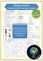Vorschau - Stundenentwürfe - Induktive Einführung des Simple present nach Ziegésar - Deckblatt