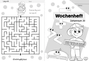Vorschau - Arbeitsblätter - Wochenheft Mathe 16 (Zahlenraum 20) - Seite 1