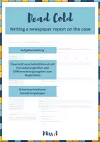 Vorschau - Arbeitsblätter - Dead Cold: Writing a News Report on Janine's Murder - Deckblatt